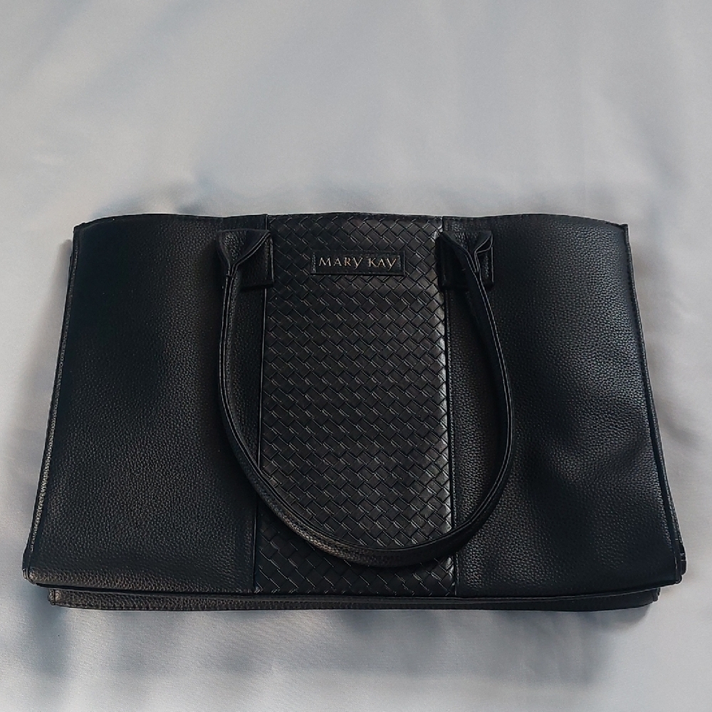 Mary Kay Black Woven Tote Bag